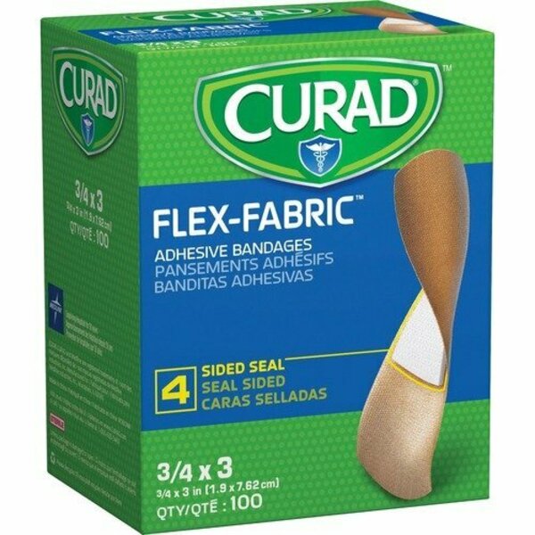 Medline Industries Curad NON25650, General Purpose Bandages, 3/4in X 3in, 100PK MIINON25650